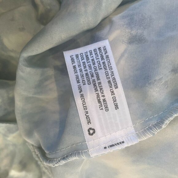 Wild Fable Watercolor Ruffled Cami Green Tank Top Women Large L Blouse - Picture 5 of 6